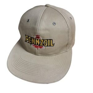 Falcon Pennzoil Hat Cap Strap Back Mens One Size Beige Advertising Motor Oil